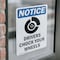 Signmission Drivers Chock Your Wheels Sign, Vinyl Decal, 7in W x 10in L, 2PK OS-2PACK-NS-D-710-V-11560 - alternate 2